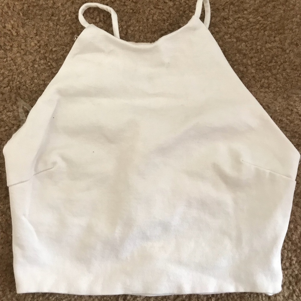 Dainty Hooligan White Crop Top